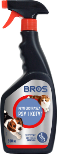 Obrazek BROS PŁYN ODSTRASZAJĄCY PSY I KOTY 500ml